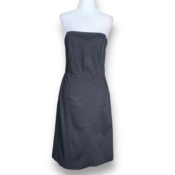 Y2K Banana Republic Dress Black Strapless Retro Style Corseted Mini Classic - Picture 11 of 11